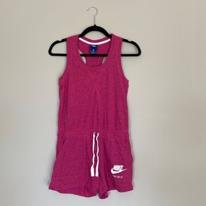 Nike pink jumpsuit shorts size xs